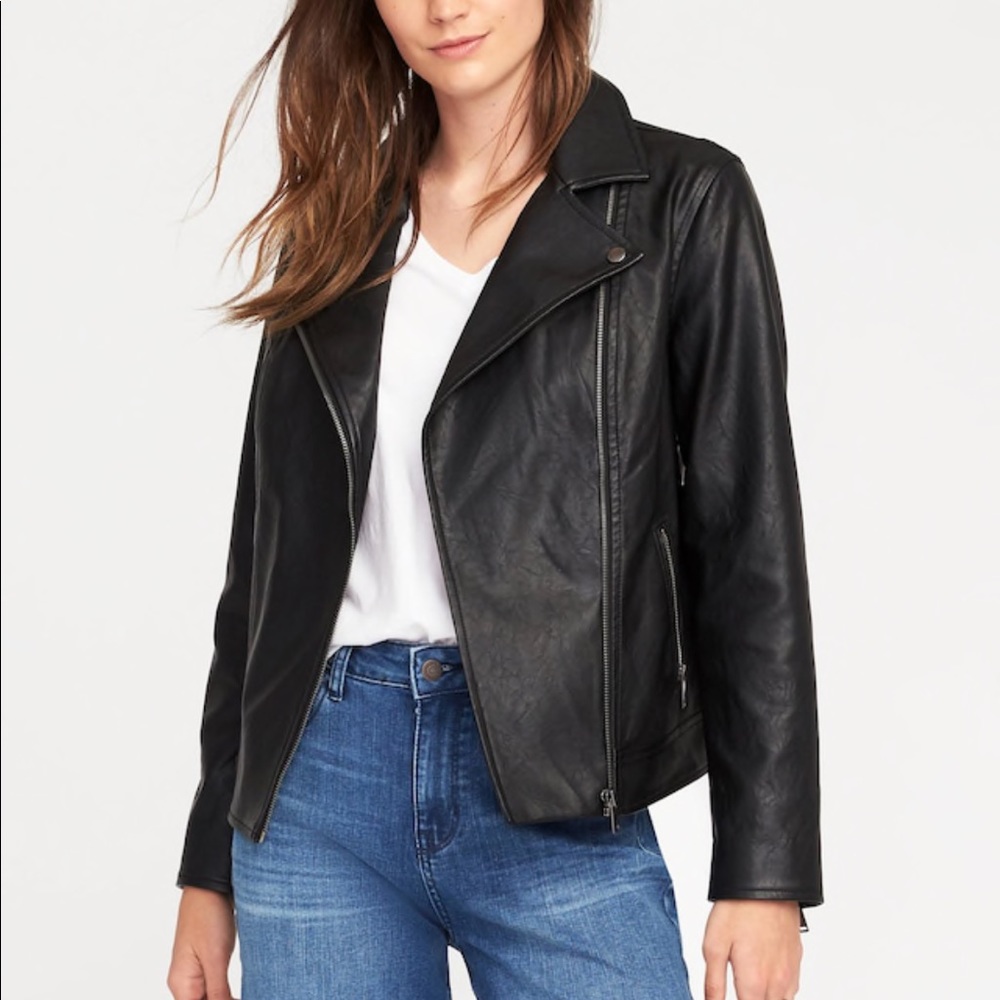 Old Navy PLUS SIZE 3X faux leather jacket NWT
